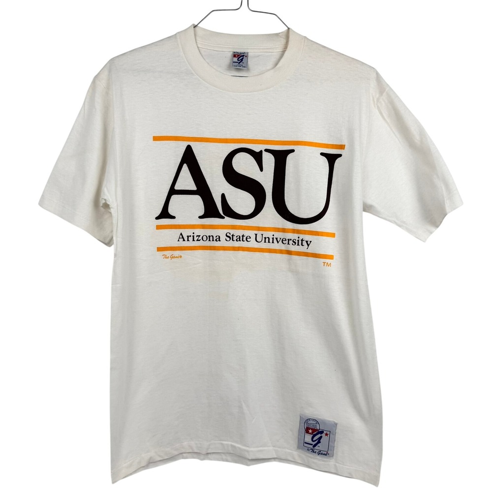 VTG ASU Sun Devils S.S. Arizona State University Graphic T-Shirt Medium USA Made